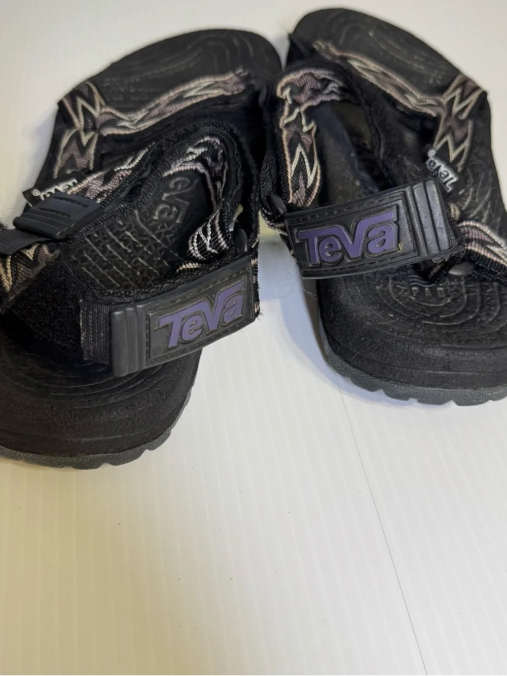 Vintage Teva Terradactyl Mens 12 Sport Sandals Zigzag Gorpcore Black
